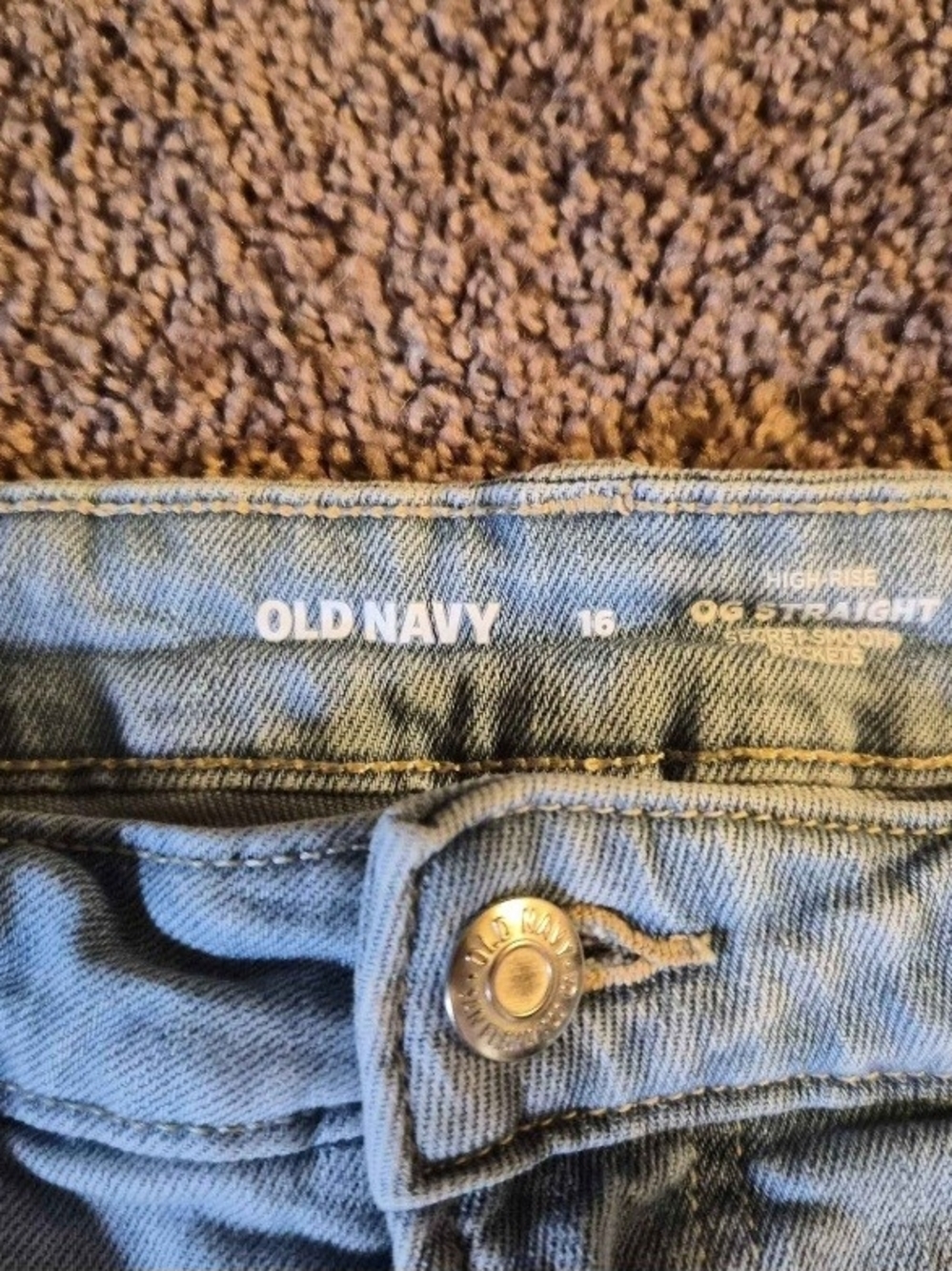 Old Navy Light Blue Distressed Cutoff Denim Shorts - Picture 3 of 3